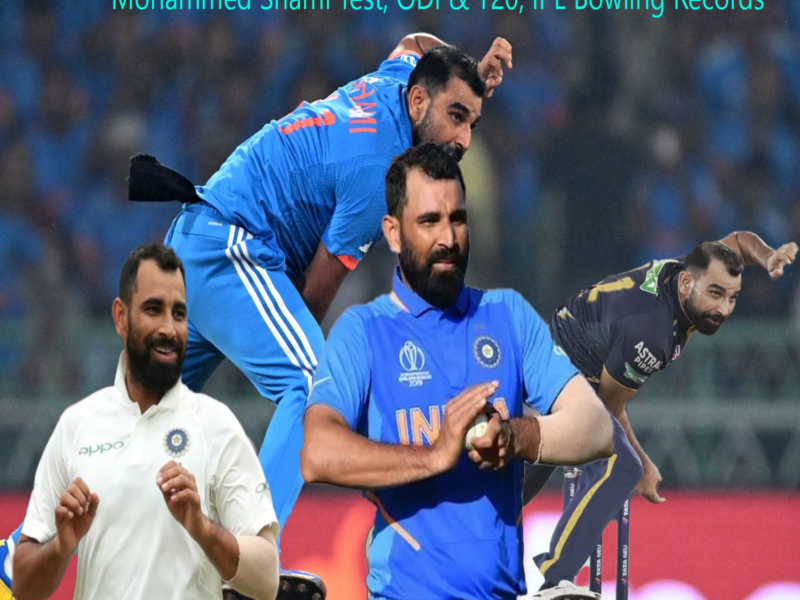 Mohammed Shami: An Unstoppable Force in Test, ODI, T20, and IPL Bowling Records