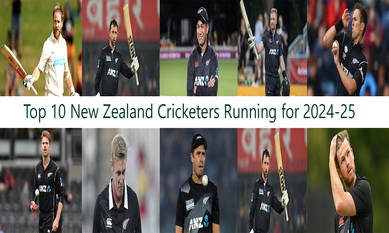 New Zealand Cricketers 2024-25 Running